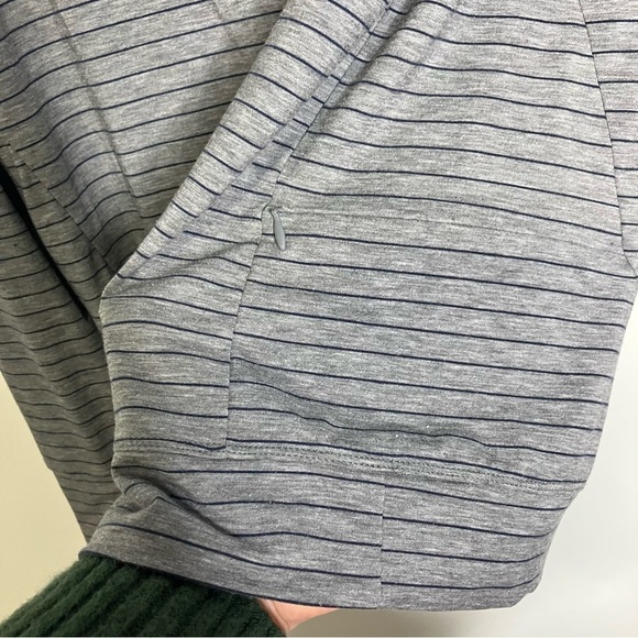 Toad & Co insect shield striped hooded long sleeve tee size small - Picture 6 of 9